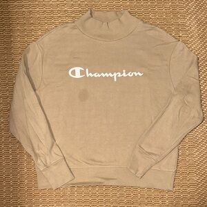 Champion Turtleneck Sweater in Tan